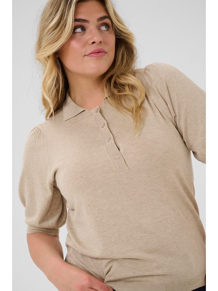 Sveter KAFFE curve Beige 9519062 Pullover in Beige - 3