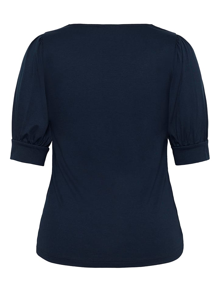 Tričko KAFFE curve Dunkelblau 212229 Shirt in Dunkelblau - 5