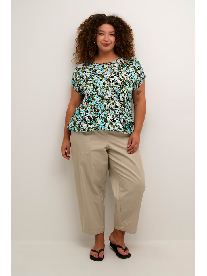 KAFFE curve Türkis/ Grün 9186807 Bluse in Türkis/ Grün - 2