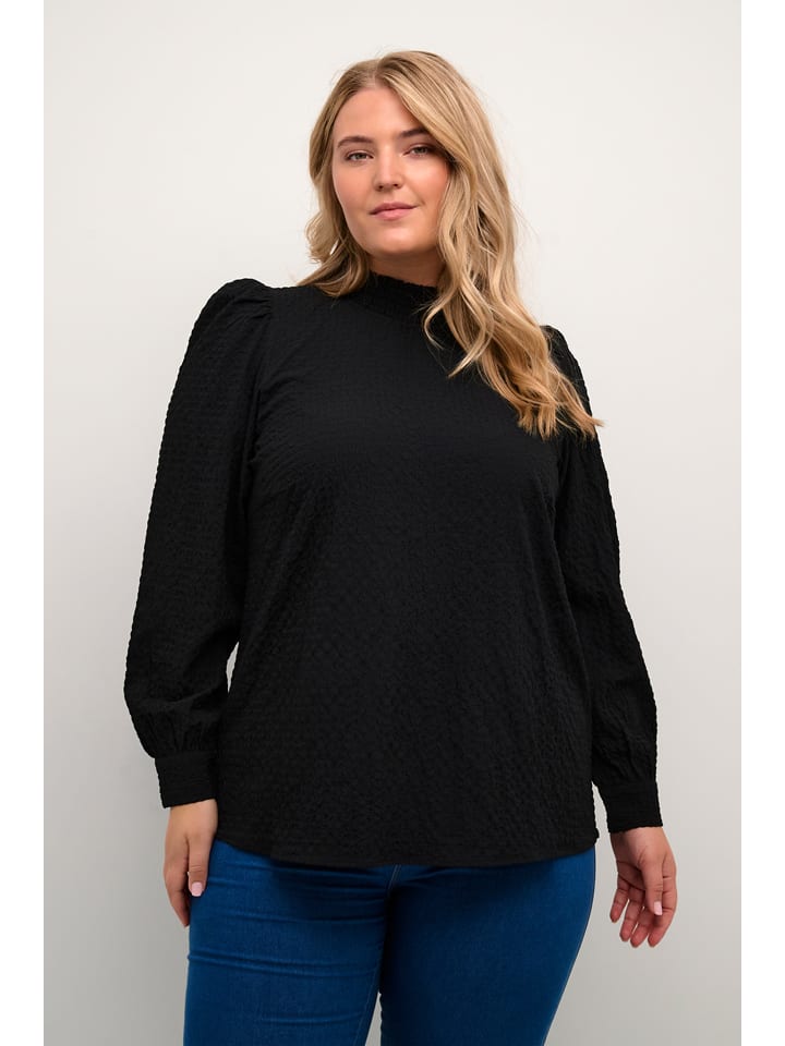 KAFFE curve Schwarz 265282 Bluse in Schwarz - 1