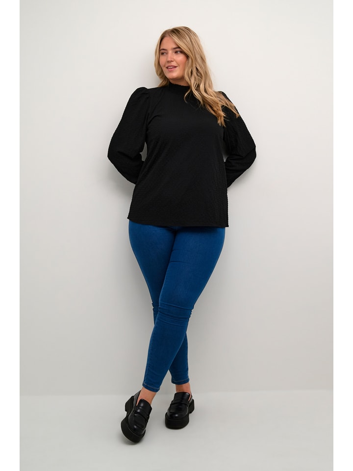 KAFFE curve Schwarz 265282 Bluse in Schwarz - 2