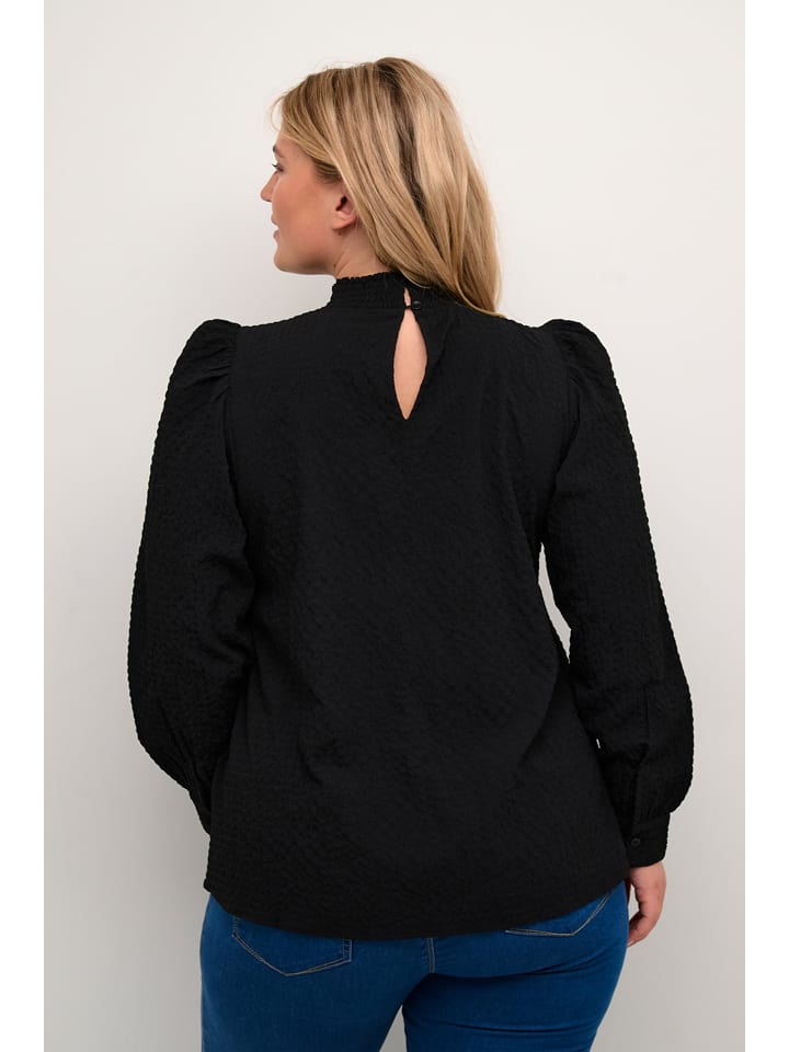 KAFFE curve Schwarz 265282 Bluse in Schwarz - 4
