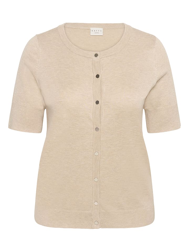 Sveter KAFFE curve Beige 7956108 Cardigan in Beige - 4