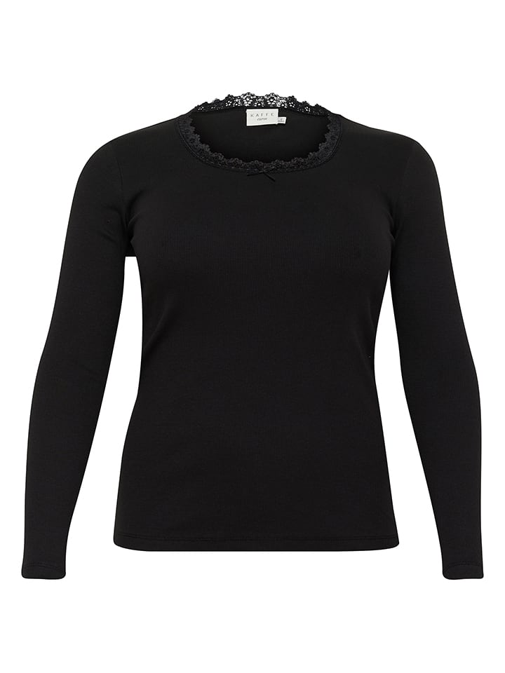KAFFE curve Schwarz 252312 Longsleeve in Schwarz - 4