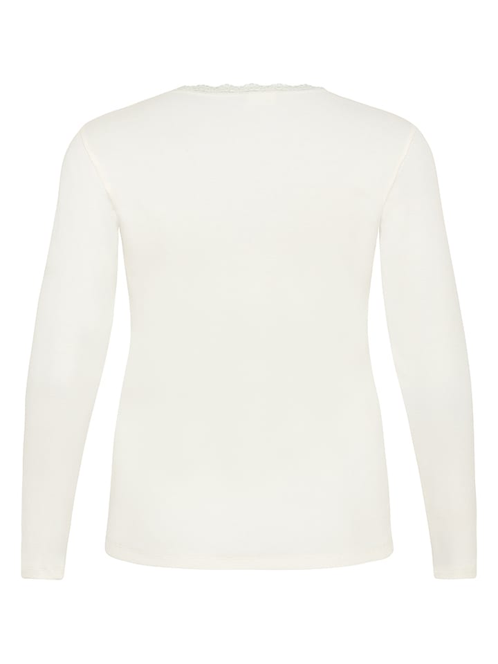 KAFFE curve Weiß 4099605 Longsleeve in Weiß - 5