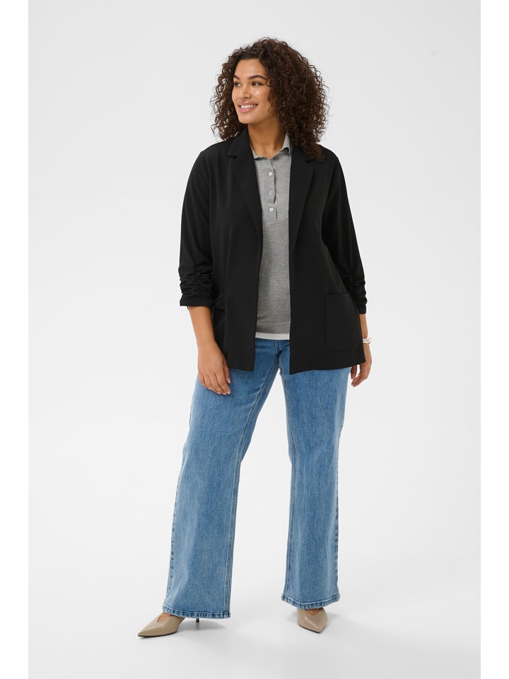 Dámska bunda KAFFE curve Schwarz 8624797 Blazer in Schwarz - 2