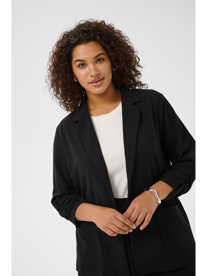 Dámska bunda KAFFE curve Schwarz 8624797 Blazer in Schwarz - 3