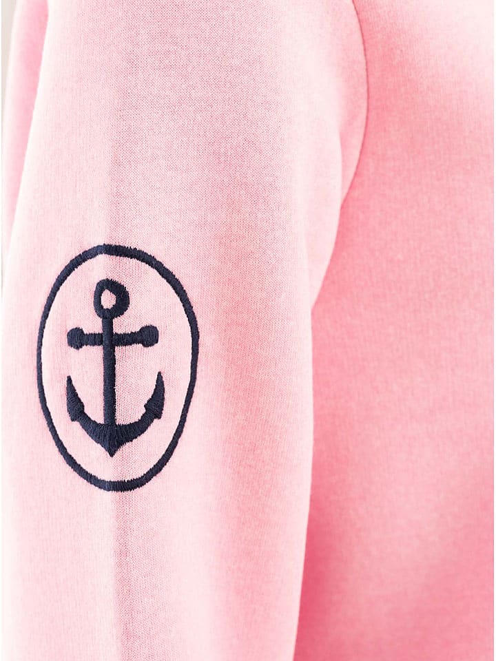 Mikina Zwillingsherz Rosa 8052139 Hoodie "Strand-Chefin" in Rosa - 6