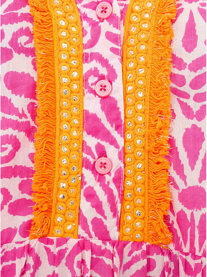 Šaty Zwillingsherz Pink 3062606 Kleid "Flower Layout" in Pink - 5