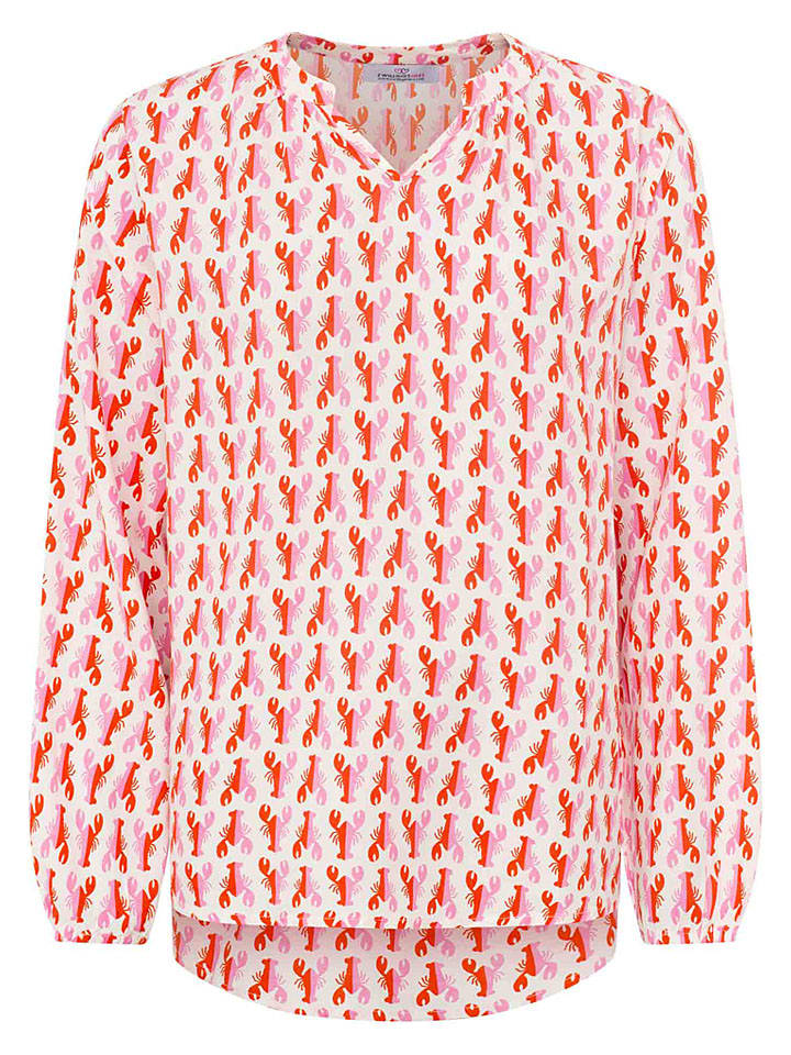Zwillingsherz Weiß/ Rot 1988396 Bluse "Lobsters" in Weiß/ Rot - 3