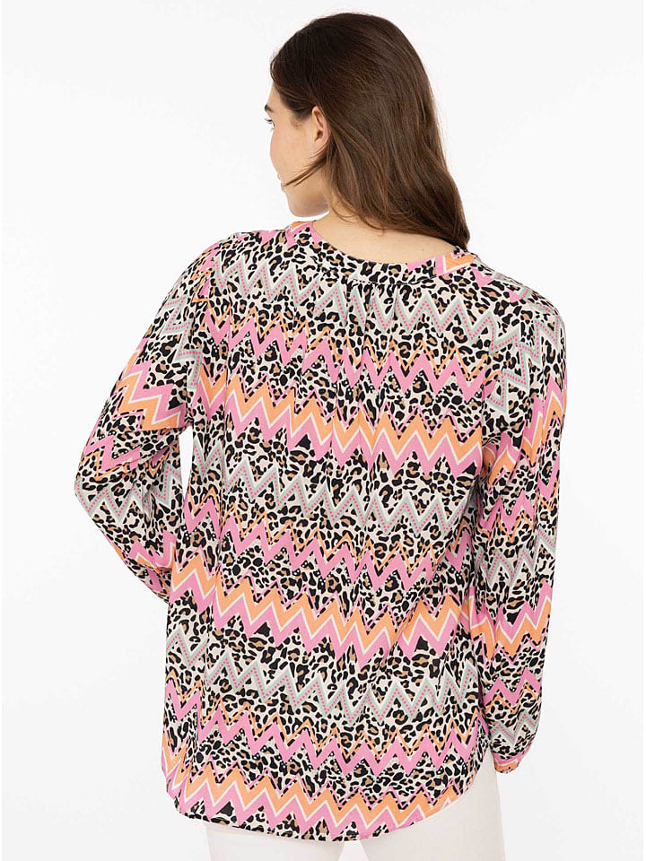 Zwillingsherz Bunt 4862615 Bluse "Graphic Leo" in Bunt - 2