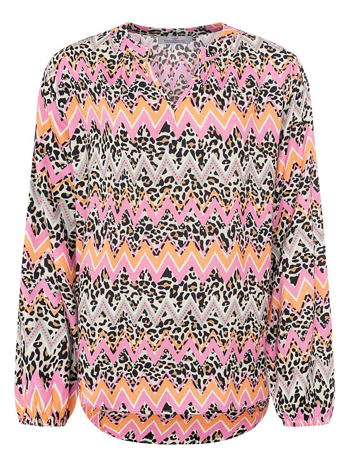 Zwillingsherz Bunt 4862615 Bluse "Graphic Leo" in Bunt - 3