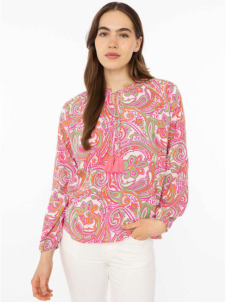 Zwillingsherz Pink 6564431 Bluse "Paisley" in Pink - 1
