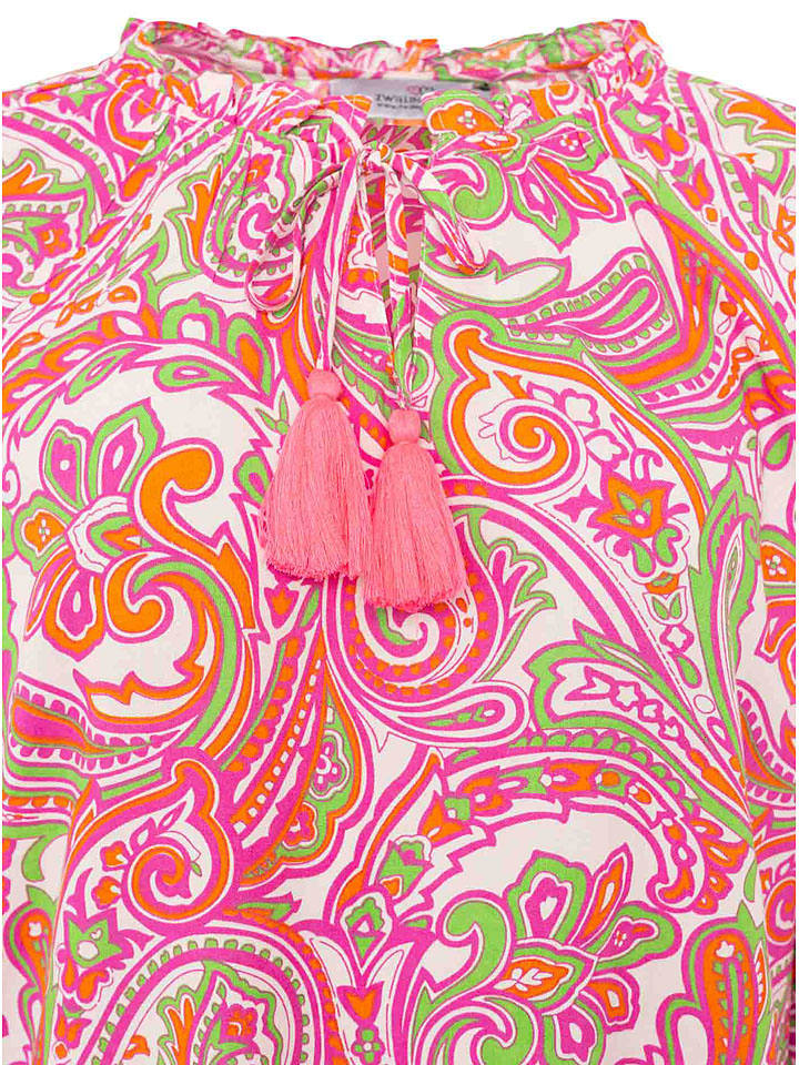Zwillingsherz Pink 6564431 Bluse "Paisley" in Pink - 4