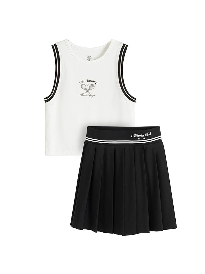 Tričko COOL CLUB Weiß/ Schwarz 5151521 2tlg. Outfit in Weiß/ Schwarz - 2
