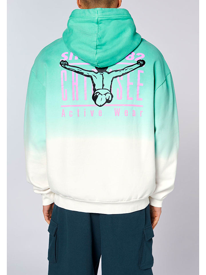 Mikina Chiemsee Türkis 7268577 Hoodie in Türkis - 4