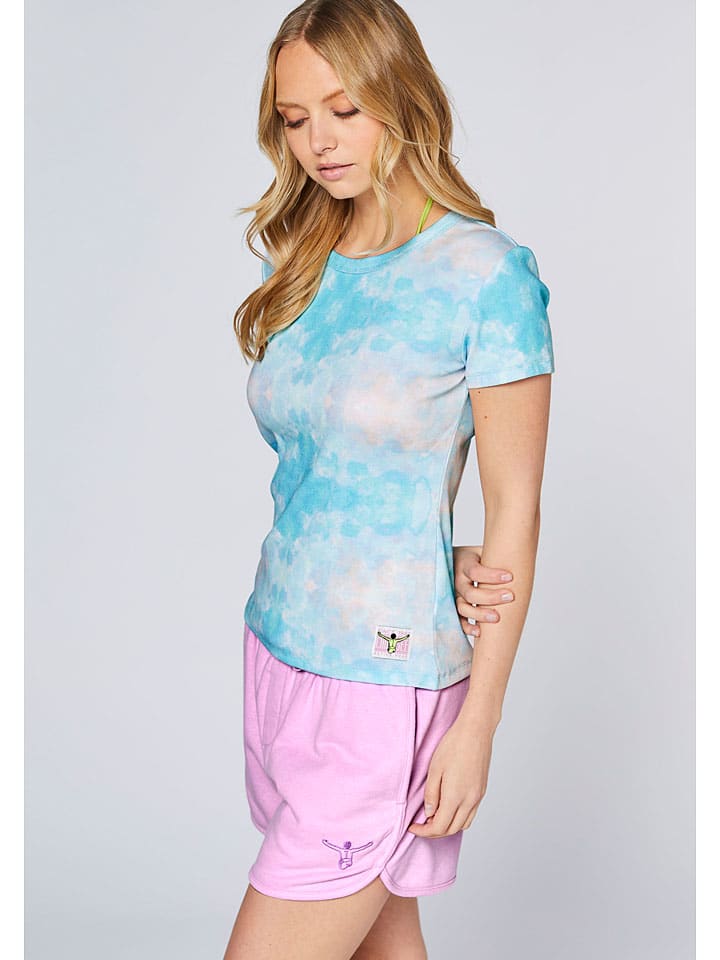 Tričko Chiemsee Hellblau/ Rosa 605176 Shirt in Hellblau/ Rosa - 4