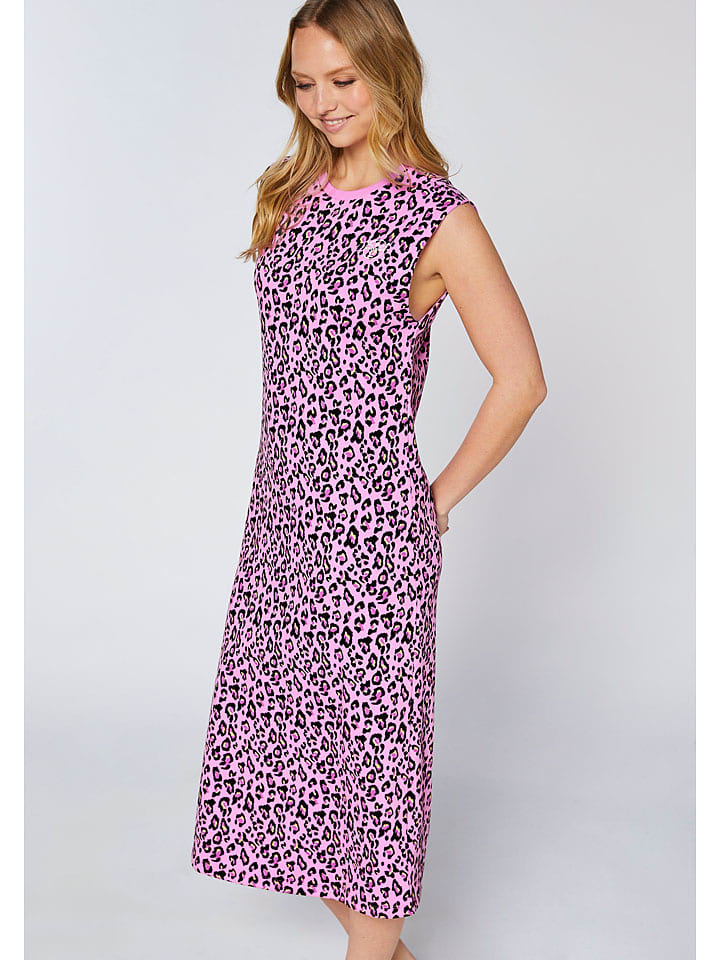 Šaty Chiemsee Rosa/ Schwarz 6185526 Sweatkleid in Rosa/ Schwarz - 4