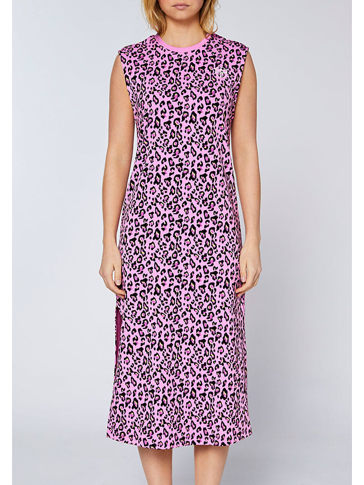 Šaty Chiemsee Rosa/ Schwarz 6185526 Sweatkleid in Rosa/ Schwarz - 5