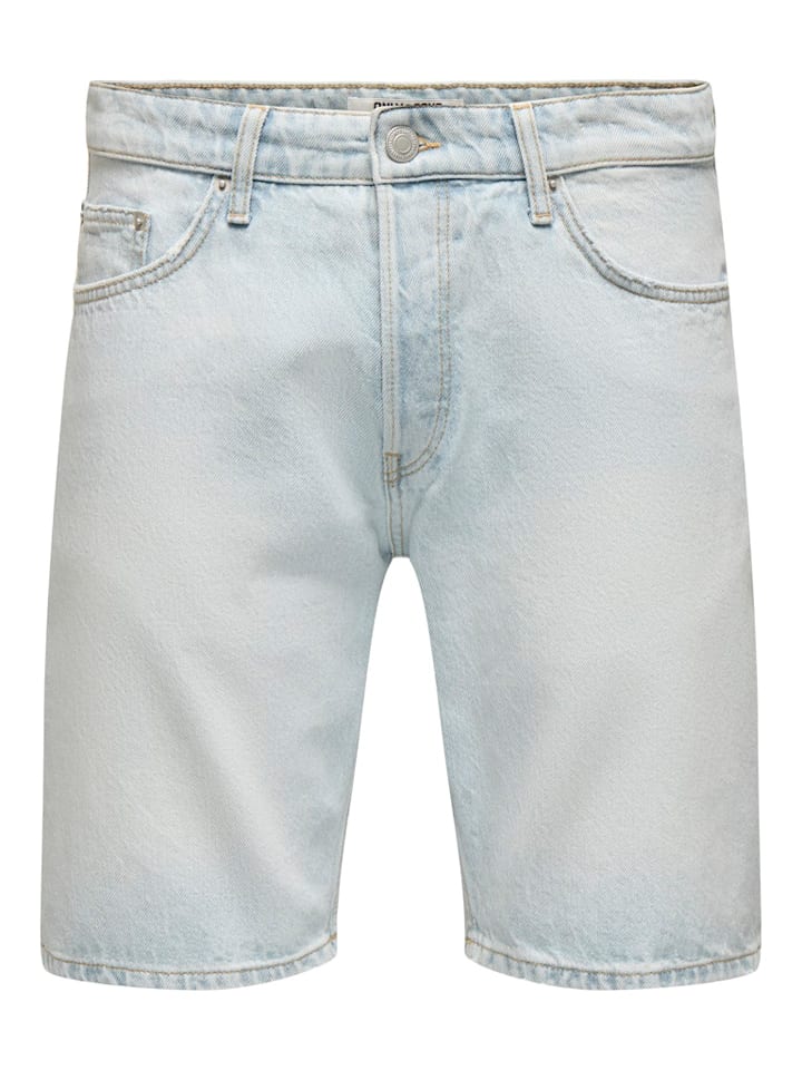 Kraťasy ONLY & SONS Hellblau 6646306 Jeans-Shorts "Onsedge" in Hellblau - 6