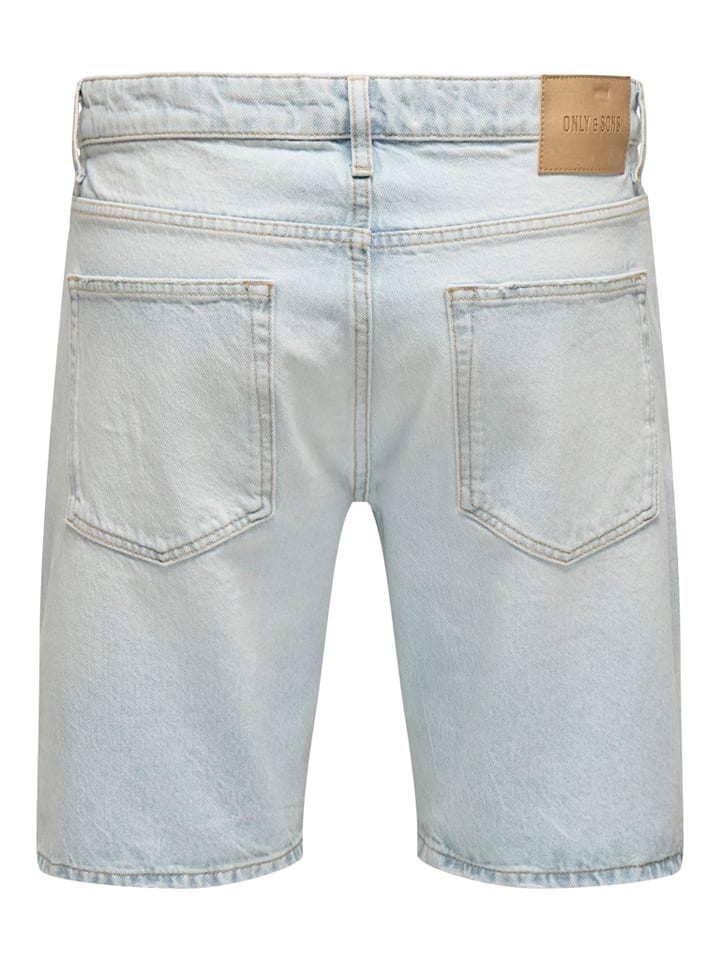 Kraťasy ONLY & SONS Hellblau 6646306 Jeans-Shorts "Onsedge" in Hellblau - 7