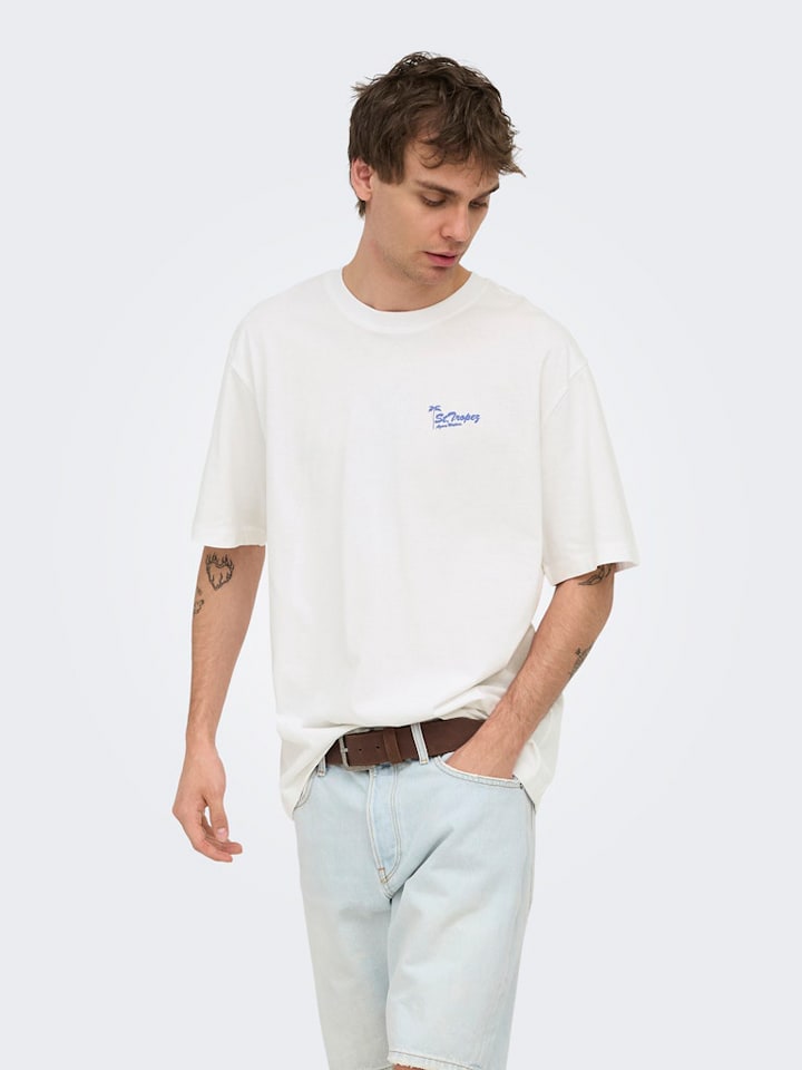 Tričko ONLY & SONS Weiß 5069604 Shirt "Onsmilo" in Weiß - 2