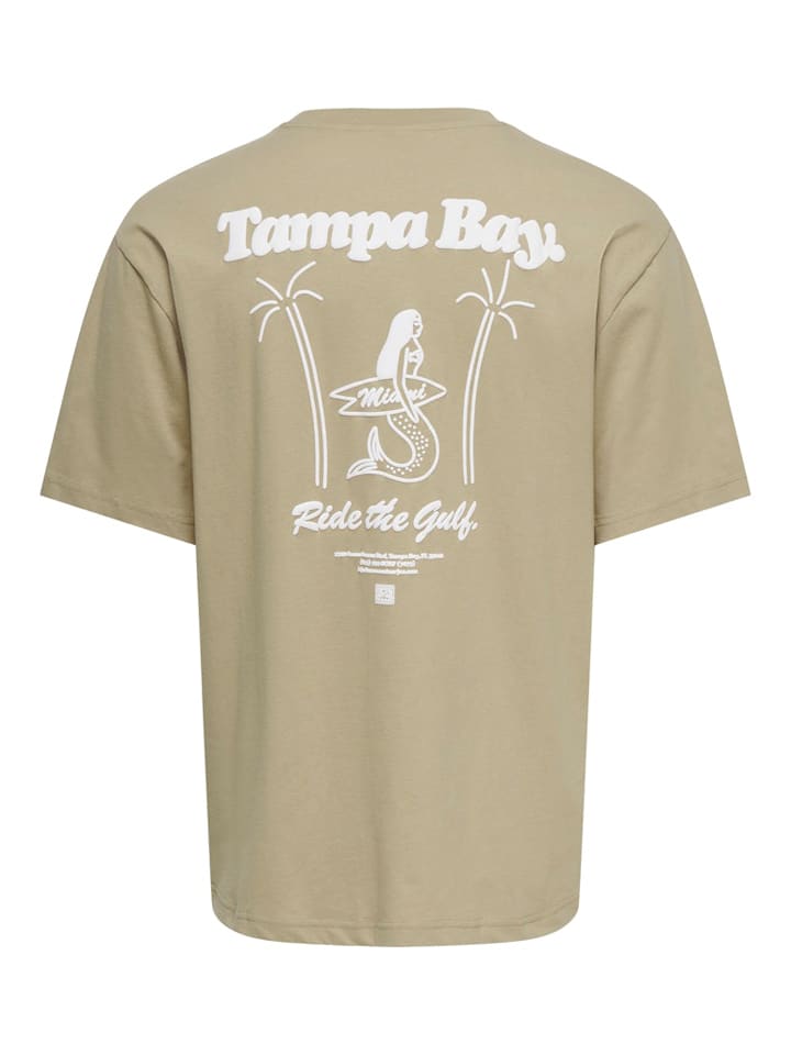 Tričko ONLY & SONS Beige 1368274 Shirt "Onsmilo" in Beige - 2