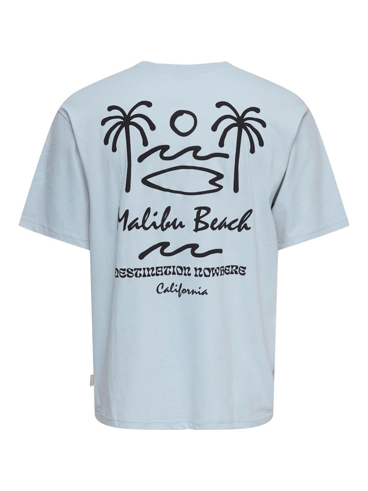 Tričko ONLY & SONS Hellblau 4943612 Shirt "Onsmilo" in Hellblau - 7