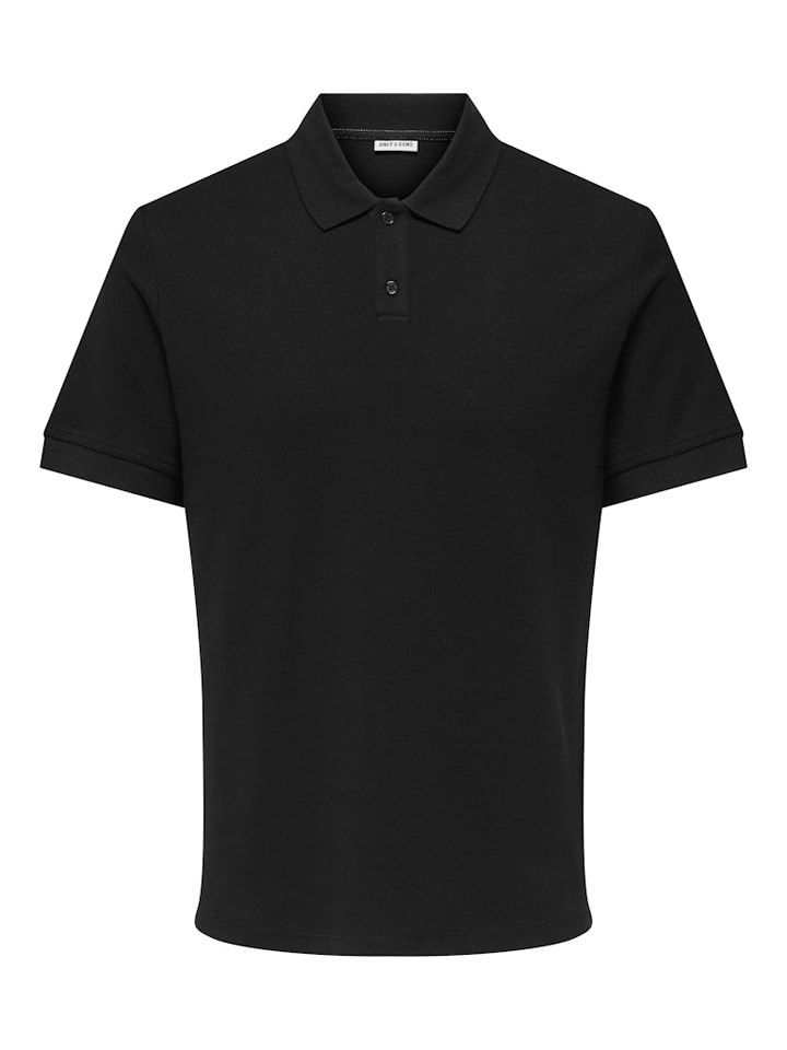 Tričko ONLY & SONS Schwarz 388616 Poloshirt "Onsben" in Schwarz - 6