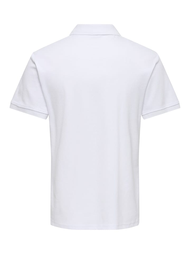 Tričko ONLY & SONS Weiß 4466982 Poloshirt "Onsben" in Weiß - 7
