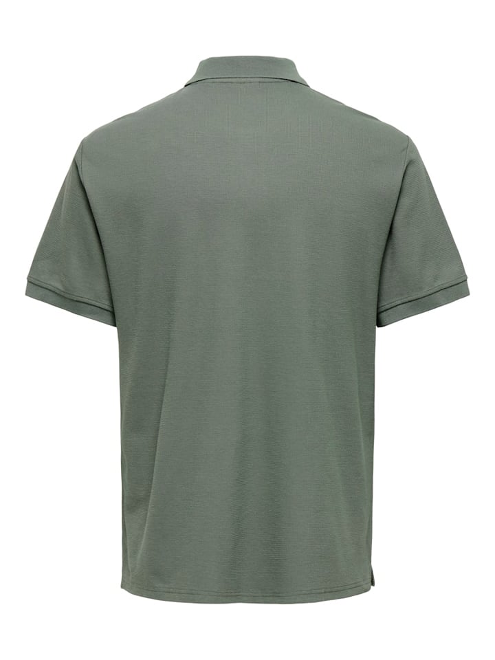 Tričko ONLY & SONS Grün 1861494 Poloshirt "Onsben" in Grün - 7