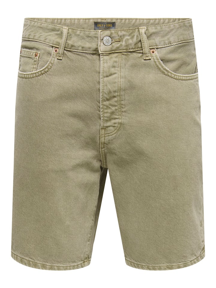 Kraťasy ONLY & SONS Beige 540731 Jeans-Shorts "Onsedge" in Beige - 6