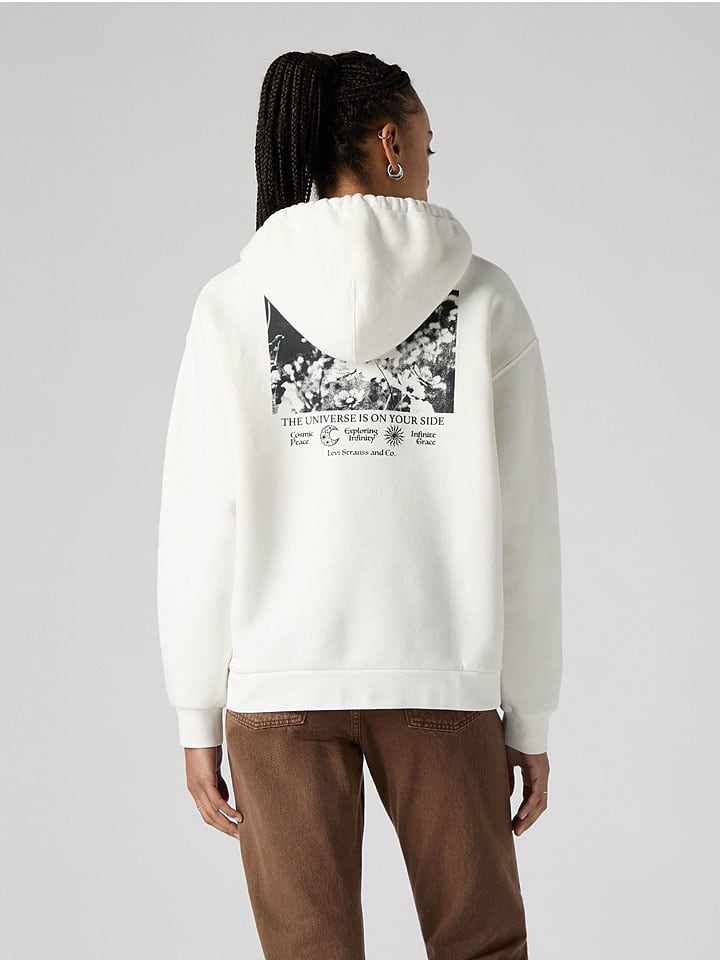 Mikina Levi's Weiß 381838 Hoodie in Weiß - 3