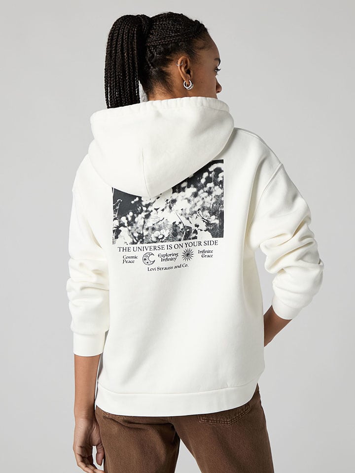 Mikina Levi's Weiß 381838 Hoodie in Weiß - 4