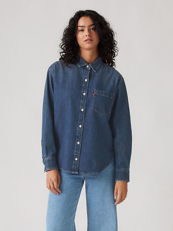 Košile Levi's Blau 9866660 Jeanshemd "Harlie Boyfriend" in Blau - 1