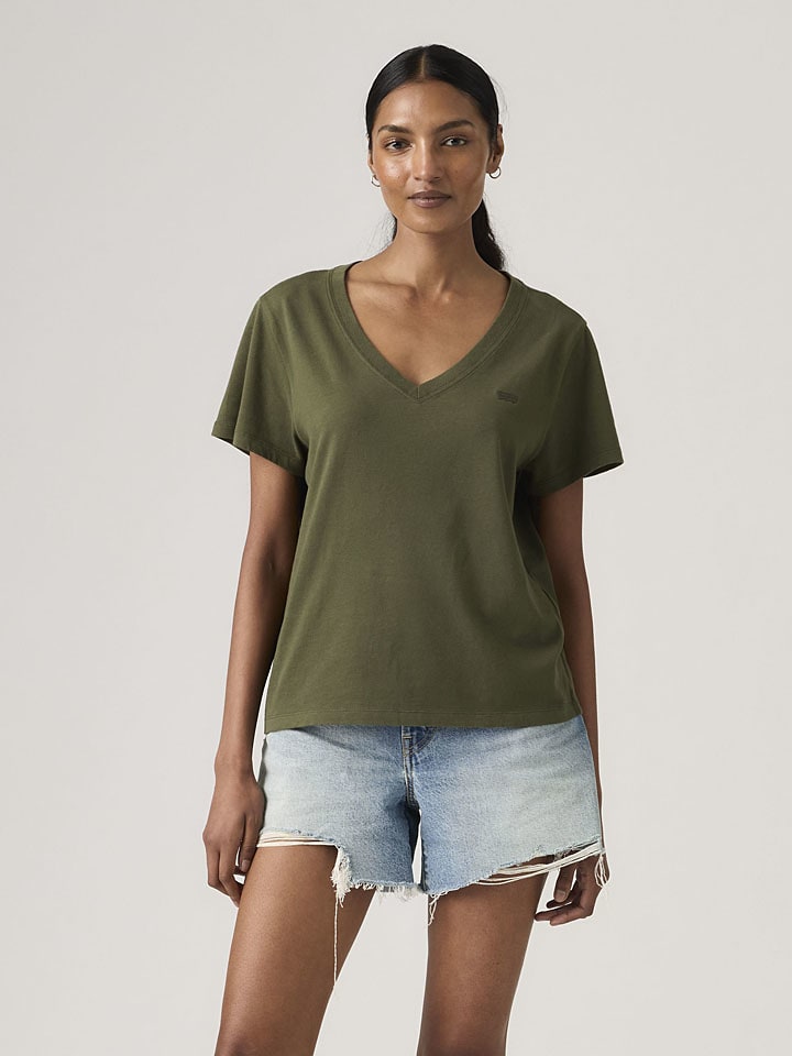 Tričko Levi's Khaki 5760568 Shirt "Favorite" in Khaki - 1