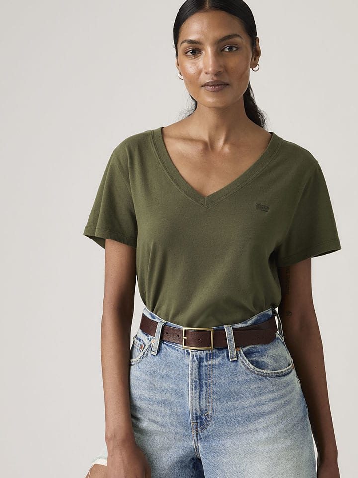 Tričko Levi's Khaki 5760568 Shirt "Favorite" in Khaki - 2
