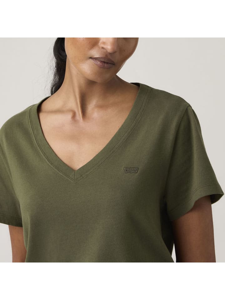 Tričko Levi's Khaki 5760568 Shirt "Favorite" in Khaki - 4