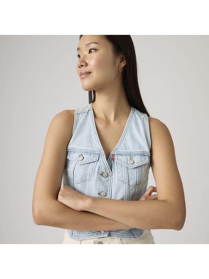 Vesta Levi's Hellblau 6317207 Jeansweste in Hellblau - 4