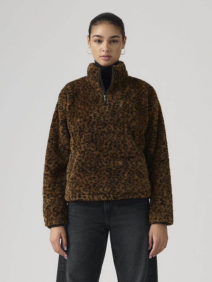 Mikina Levi's Braun 499594 Fleecepullover "Gemma" in Braun - 1