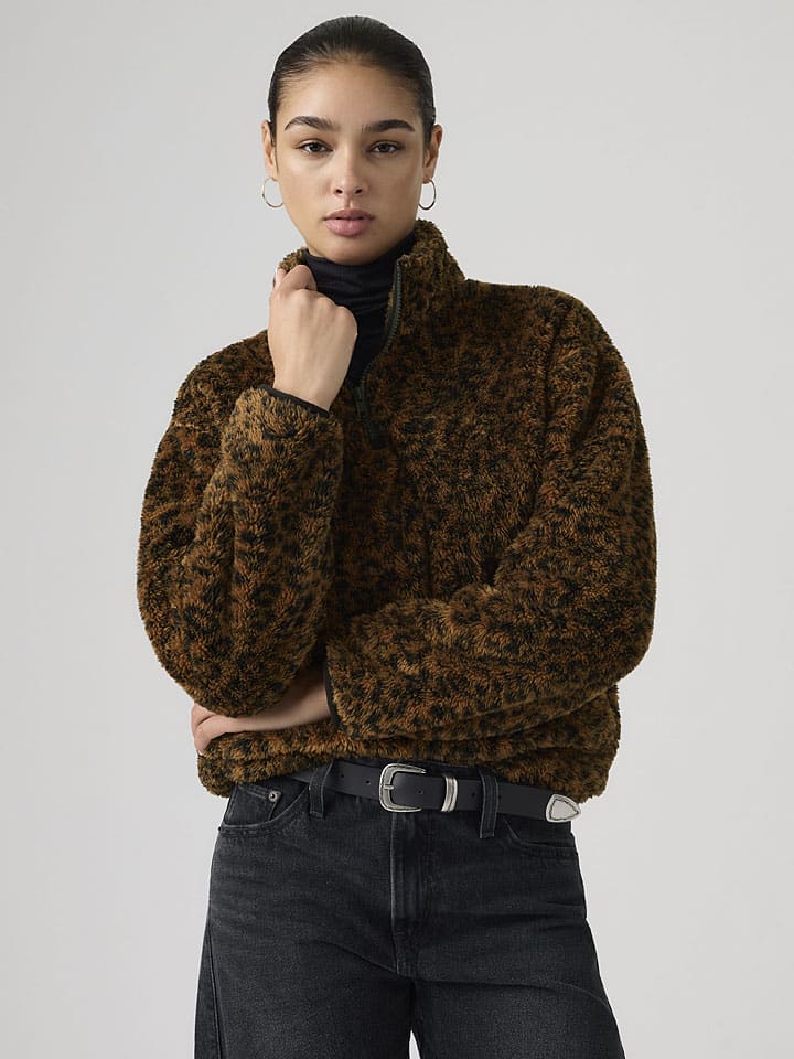 Mikina Levi's Braun 499594 Fleecepullover "Gemma" in Braun - 2