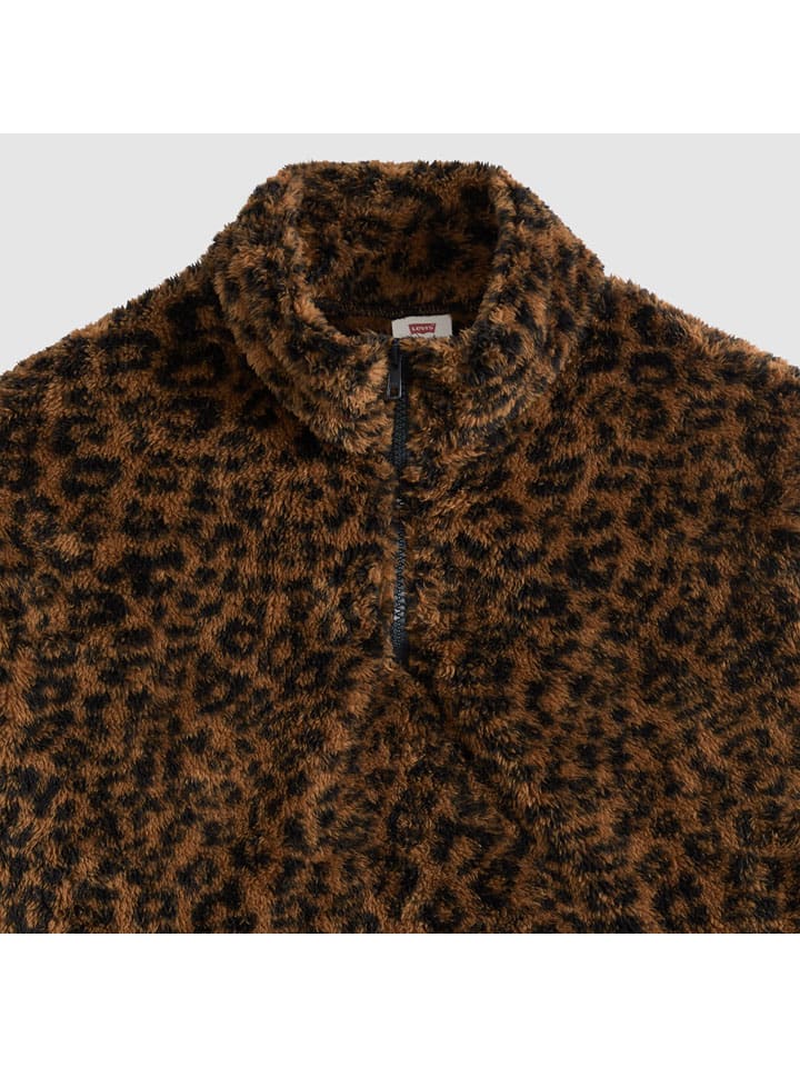 Mikina Levi's Braun 499594 Fleecepullover "Gemma" in Braun - 5