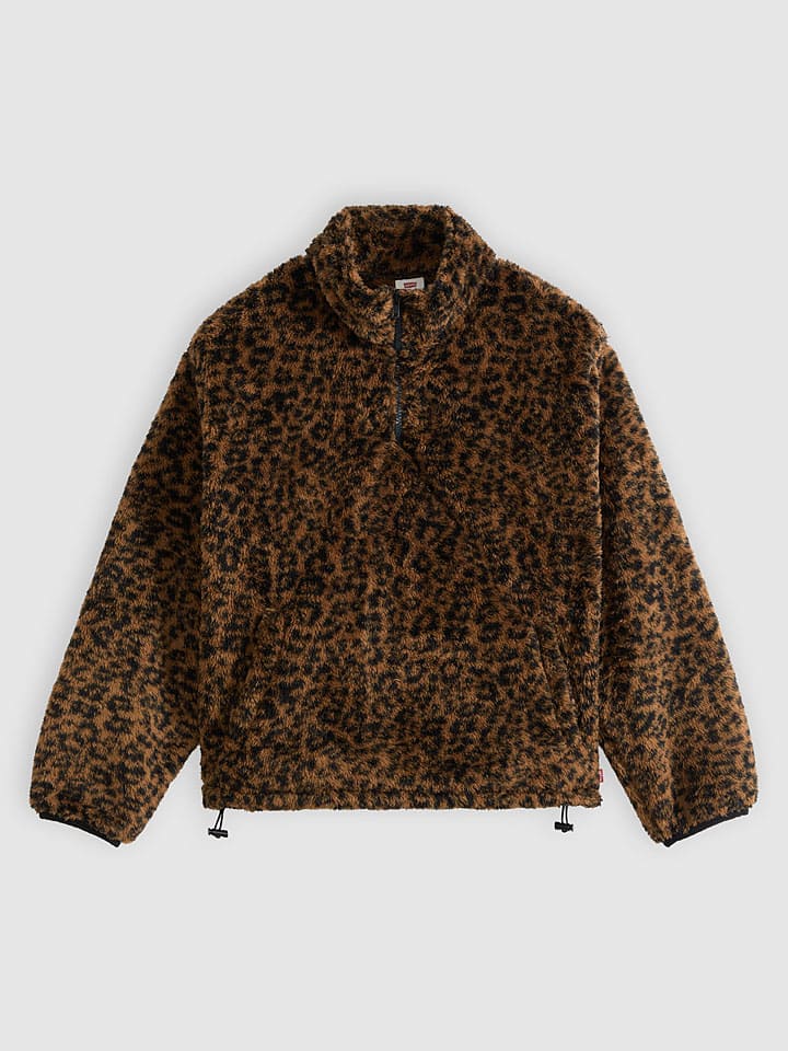 Mikina Levi's Braun 499594 Fleecepullover "Gemma" in Braun - 6