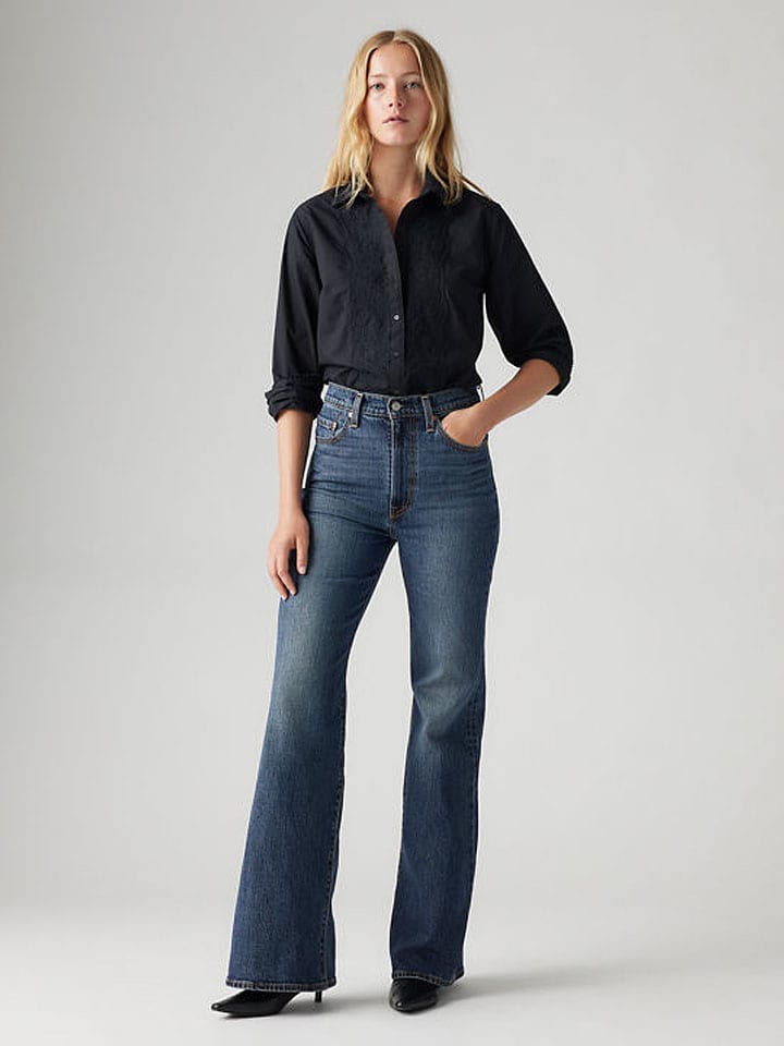 Džíny Levi's Dunkelblau 673184 Jeans "Ribcage" - Flared fit - in Dunkelblau - 1