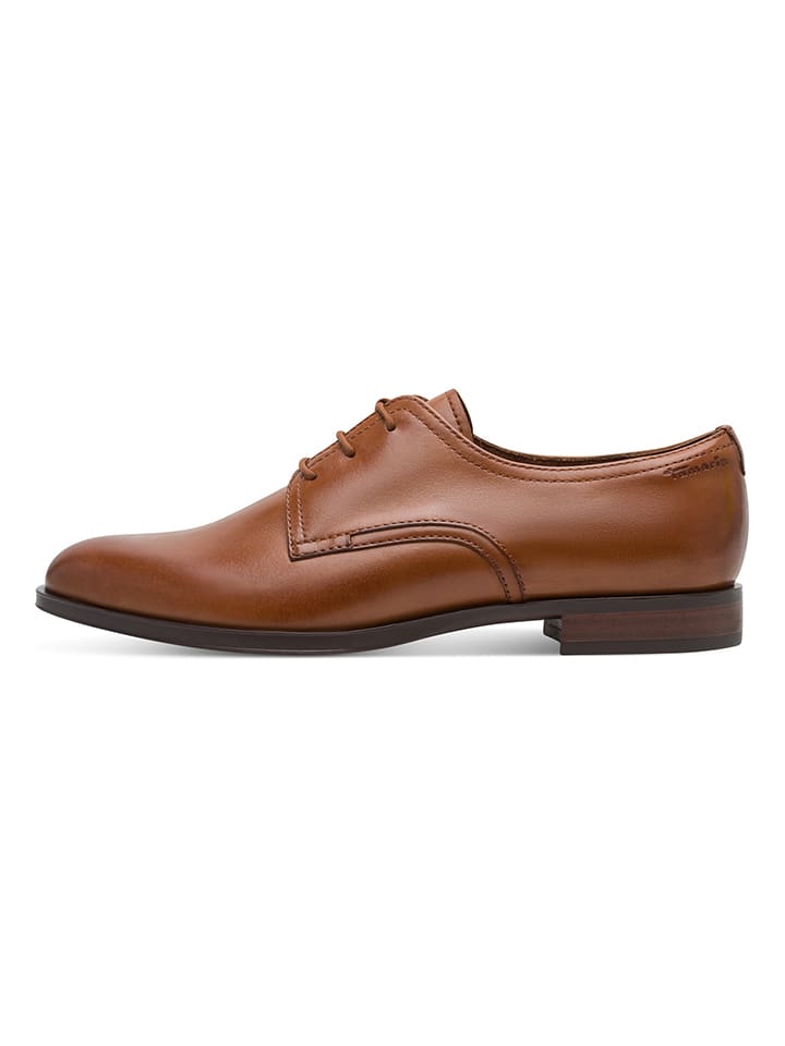 Boty Tamaris Hellbraun 1187969 Leder-Schnürschuhe in Hellbraun - 1