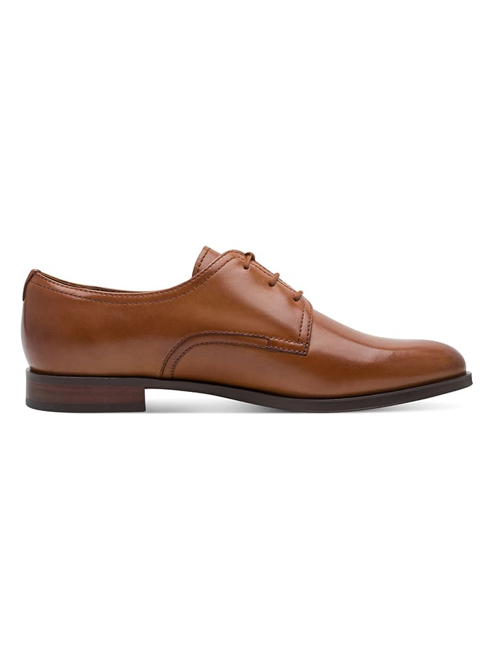 Boty Tamaris Hellbraun 1187969 Leder-Schnürschuhe in Hellbraun - 2