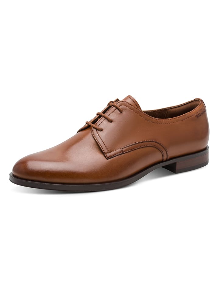 Boty Tamaris Hellbraun 1187969 Leder-Schnürschuhe in Hellbraun - 3