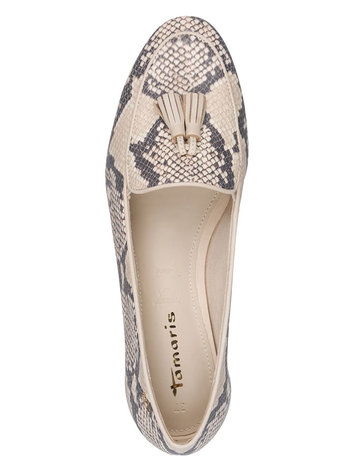 Tamaris Beige 5854881 Leder-Slipper in Beige - 5