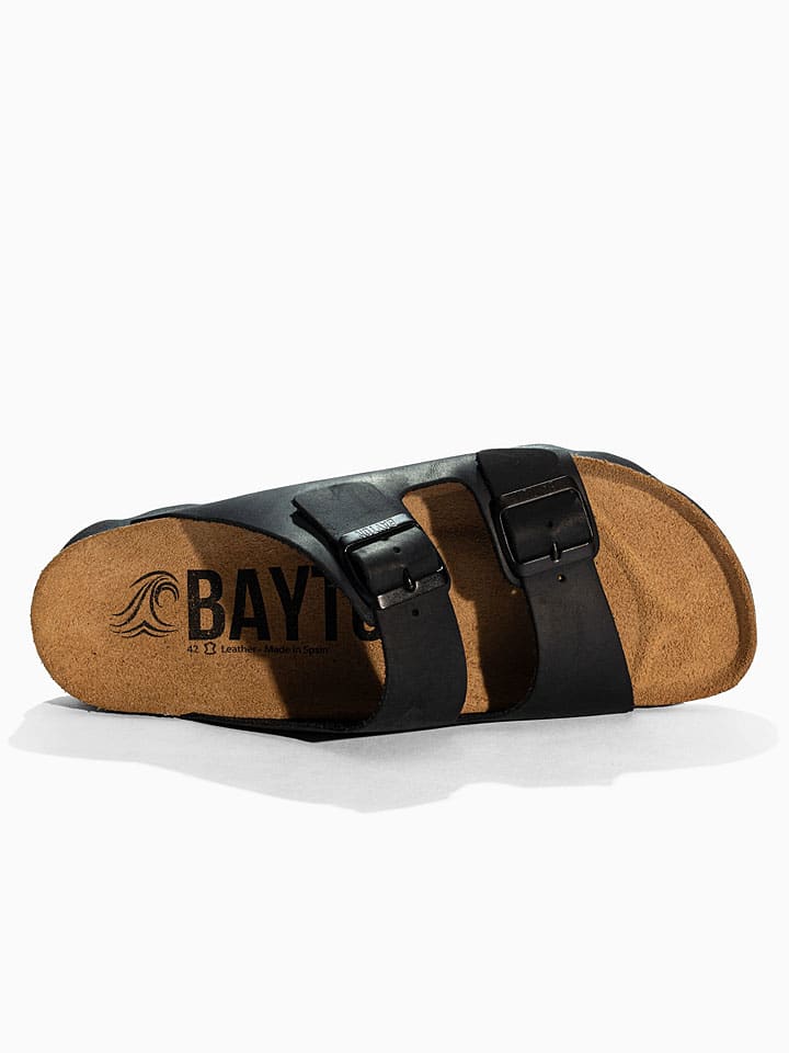 Boty BACKSUN Schwarz 3808542 Leder-Pantoletten "Atlas" in Schwarz - 5