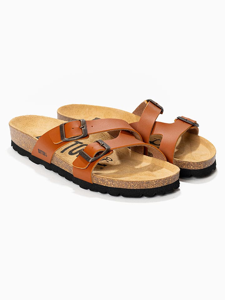 BACKSUN Camel 4376287 Pantoletten "Cleo" in Camel - 1
